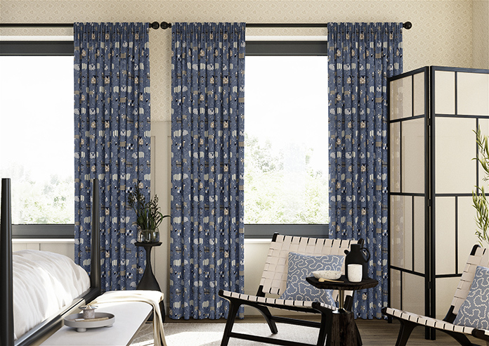 Baa Baa, Denim - Made to Measure Curtains - Image 3